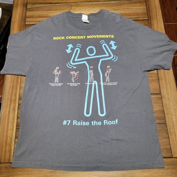 Blue Man Group SS Grey Tee "Rock Concert Movements #7" - Size 2XL - Picture 2 of 6